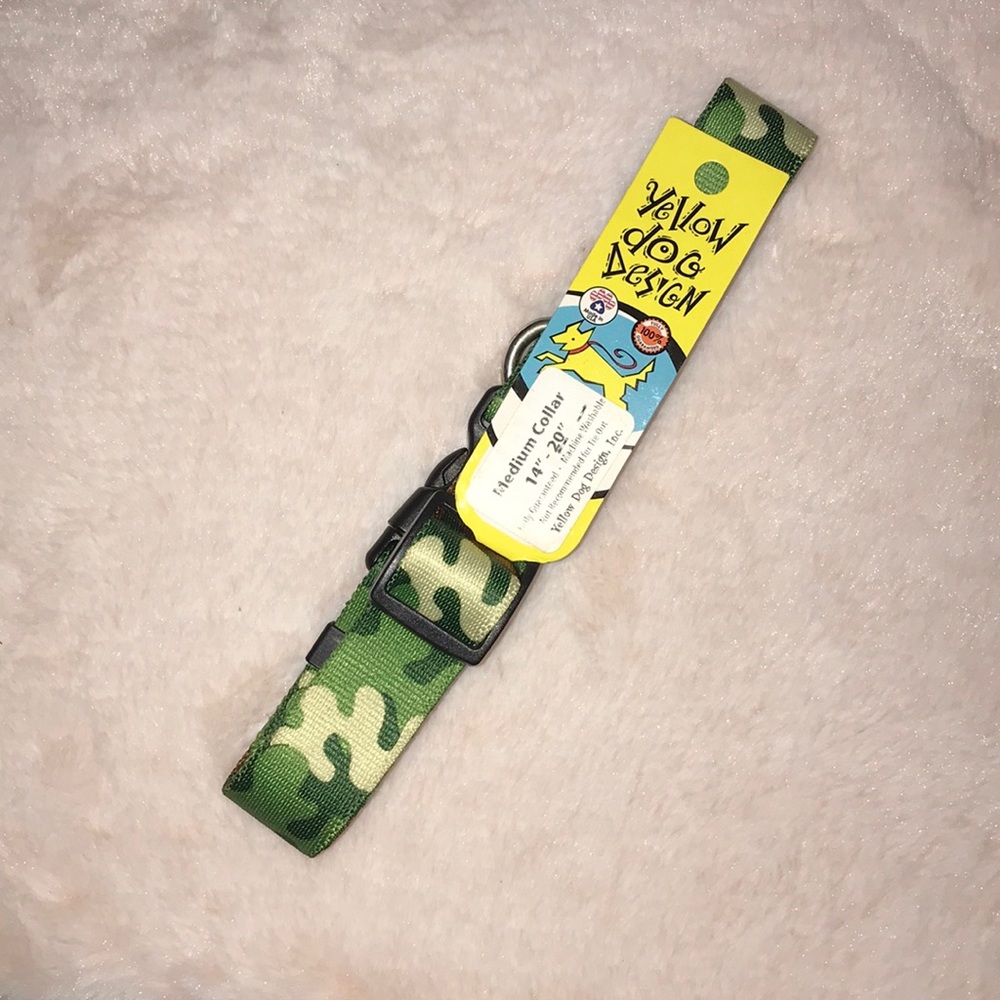 Yellow Dog Design Camo Collar NWT